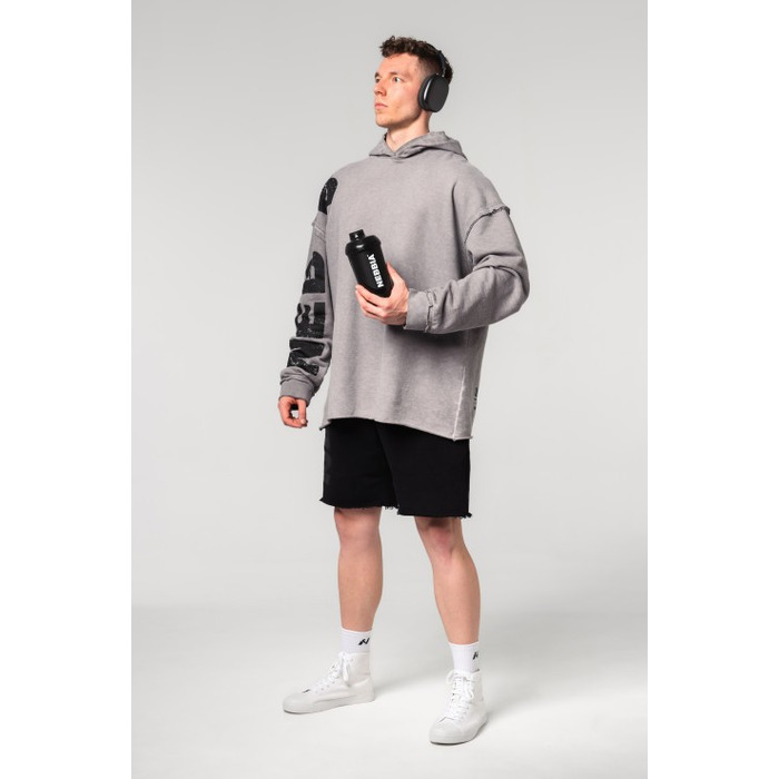Худі Nebbia Washed-off Oversized Pullover Hoodie NO BS Light Grey 371
