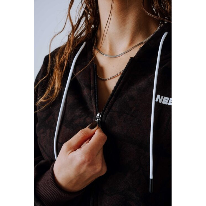 Спортивна кофта Nebbia Relaxed Zip Hoodie POWER Dark Brown Camo 895