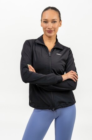 Кофта Nebbia Shiny Zip Up Workout Jacket SLEEK Black 481