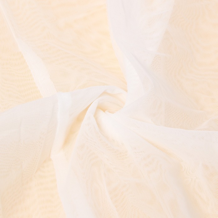 Халат Star Night с рюшами и поясом, белый, M-L