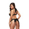 Комплект з вирізом хрест-навхрест CRISS CROSS BIKINI SET BLACK, S/M