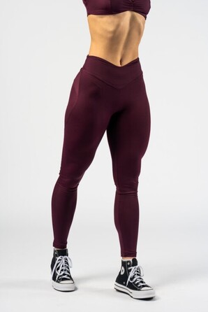 Легінси Nebbia V-shaping Belt Leggings STRONG BEAUTY Dark Red 425