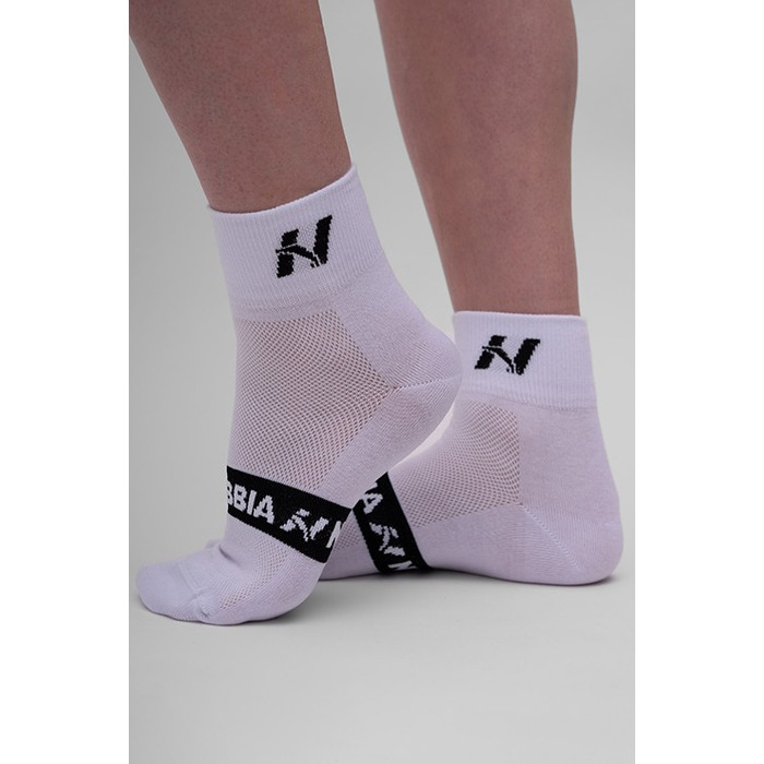 Носки NEBBIA 'EXTRA PUSH' Crew Socks White 128