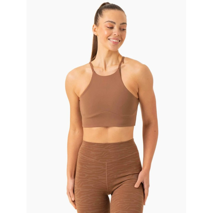 Топ Transform Reversible Sports Crop - Chocolate Zebra