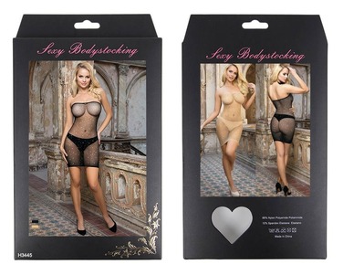 Платье-сетка с открытыми плечами со стразами Star Night бежевое, XS/M