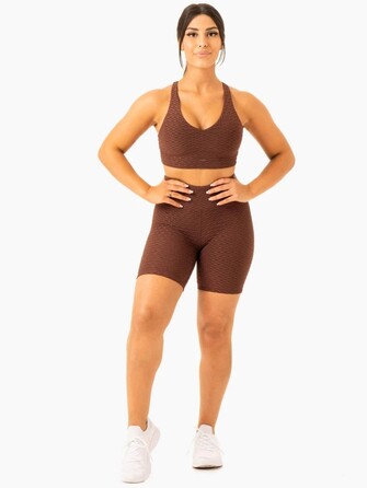 Топ Optic V-Neck Sports Bra - Chocolate