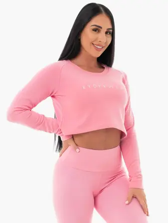 Укроп-топ Ryderwear Staples Cropped Sweater - Pink