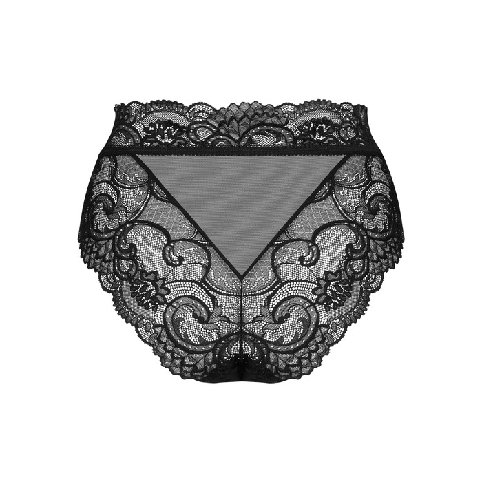 Трусики кружевные Obsessive Elizenes L\XL Black