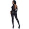Комбінезон сексуальний Leg Avenue Sheer Rhinestone, XS, зі стразами, чорний
