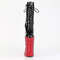 Boots Pleaser Forbidden-1020BEJ, 11 дюймов, без каблука, 6 1/4 дюйма, PF, шнуровка, боковая молния, чёрная лакированная кожа, красные стразы