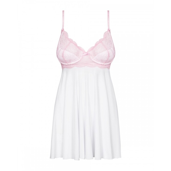 Комплект Obsessive Girlly бебідол і стрінги S/M