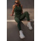 Легінси Nebbia Organic Cotton Ribbed High-Waist Leggings 405 Dark Green