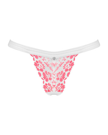 Трусики мереживні стрінги Obsessive Bloomys thong S/M