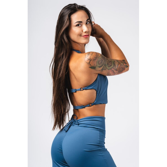 Топ Deni x NEBBIA Sports Crop Tank Blue 309