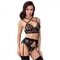 Комплект білизни Abierta Fina Bra Set M мереживний з бретельками та стрінгами