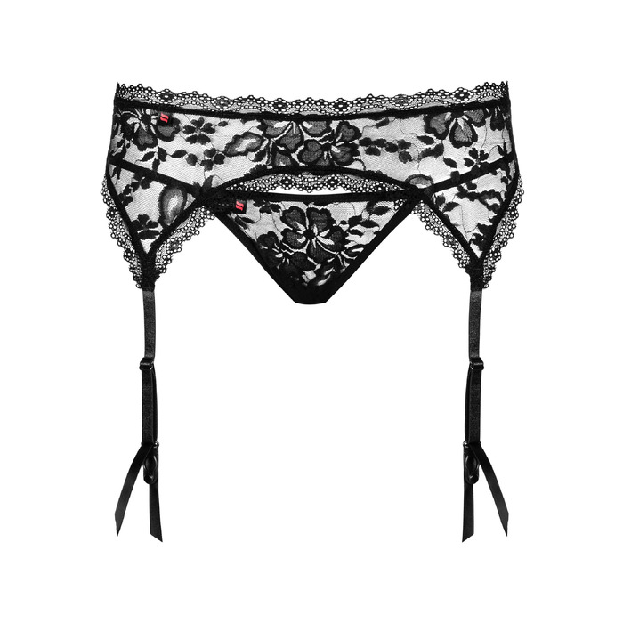 Пояс со стрингами Obsessive Catia Garter belt S/M