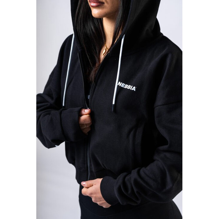 Спортивна кофта Nebbia Relaxed Zip Hoodie POWER Black 895