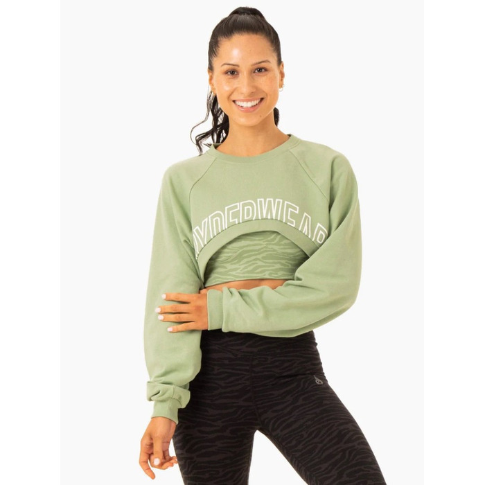 Кроп толстовка Emerge Super Crop Sweater - Jade Green