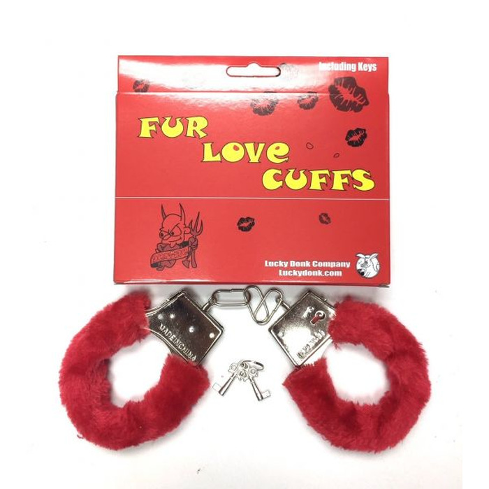 Наручники с мехом Fur Love Cuffs, Red