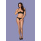 Комплект Obsessive Letica 2 pcs cupless set black S / M
