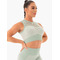 Спортивний топ Ryderwear Oasis Seamless Crop Top хакі - еластичний, сітчастий