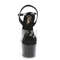 Босоніжки Pleaser Adore-708T-1 на підборах 7 дюймів, 2 3/4 дюйма з ремінцем на щиколотці PF Ombre, сірі/прозорі