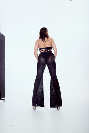 SILHOUETTE PANTS Black mesh_ чорна сітка