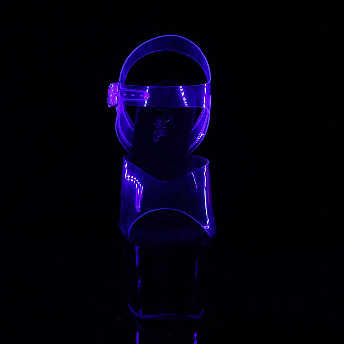 Босоножки Sky-308TT *Каблук 7 дюймов, ремешок на щиколотке 2 3/4 дюйма, прозрачный/розовый