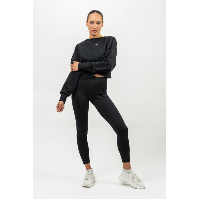 Світшот Nebbia Crop Crew Neck Sweatshirt GYM SPIRIT Black 483