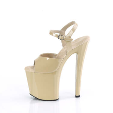 Босоніжки Enchant-709 *8 дюймів на підборах, 3 3/4 дюйма з ремінцем на щиколотці, бежевого кольору