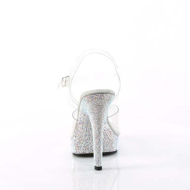 Босоножки Majesty-508DM, каблук 5 дюймов, ремешок на щиколотке 7/8 дюйма, прозрачные