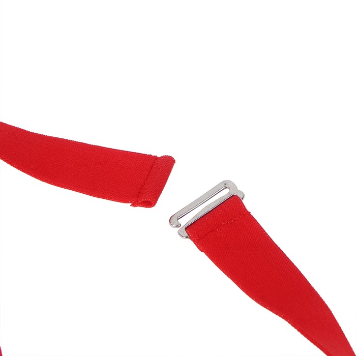 Чоловічі труси з портупеєю та чокером Star Night червоний-чорний, S