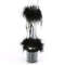 Босоножки Pleaser Adore-724F, каблук 7 дюймов, манжета на щиколотке из меха марабу PF 2 3/4 дюйма, молния сзади, прозрачный/черный