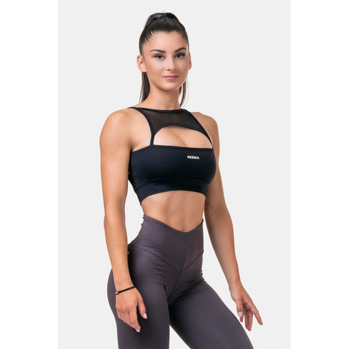 Топ Nebbia Classic Hero Cut-Out Sports Bra Black 579