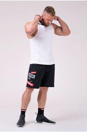 Майка с капюшоном NEBBIA NO EXCUSES Tank Top with a Hoodie 173 white