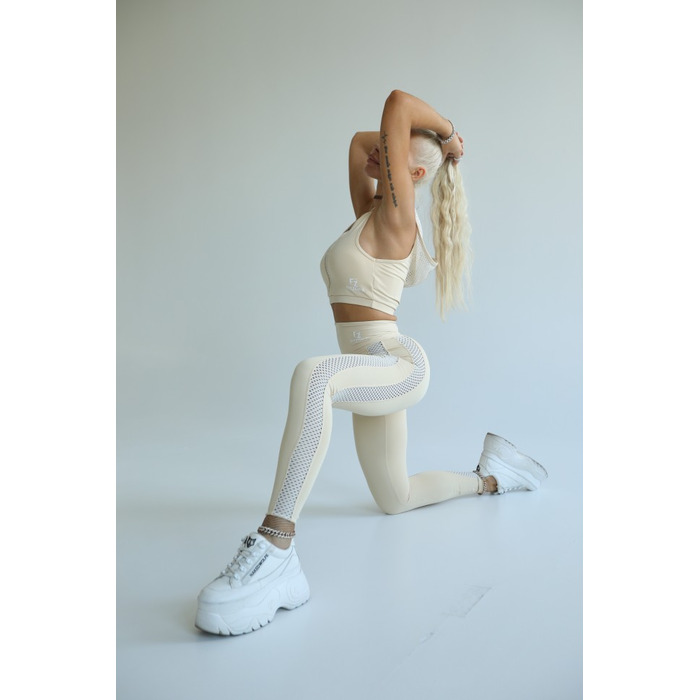 Легінси Fitzona Beige With Gold Leggings