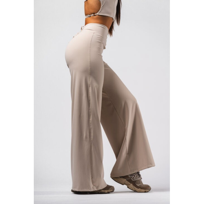 Штани Deni x NEBBIA High-waist Flared Pants Cream 312