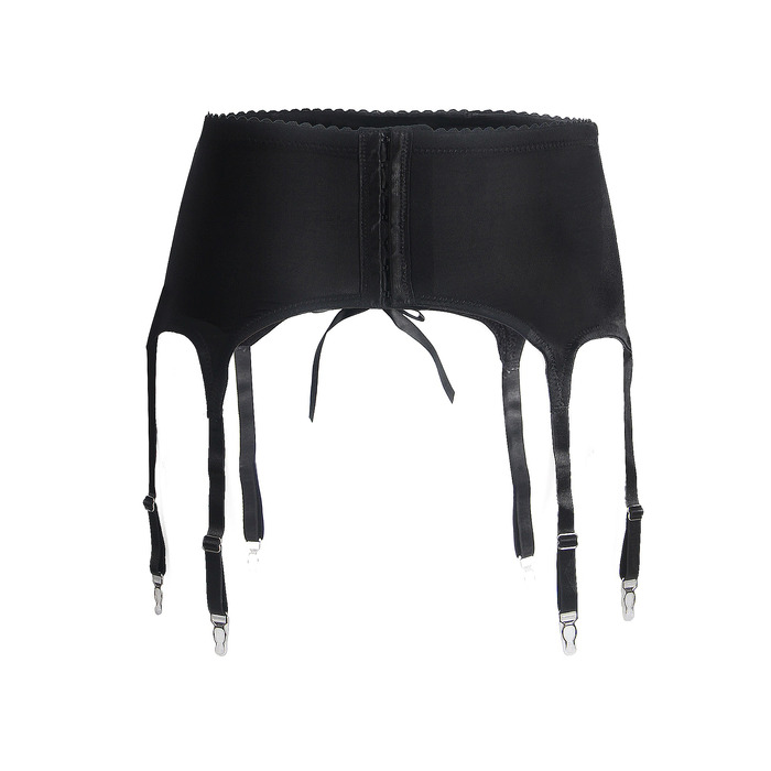 Мужской пояс кружевной с подвязками Star Night черный, L