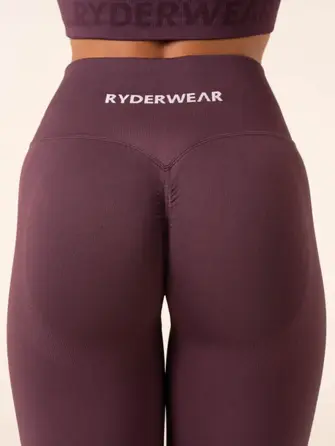 Леггинсы Ryderwear Lift BBL Scrunch Seamless Leggings - Plum