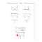Комплект Obsessive Lividia 3 pcs set red S/M