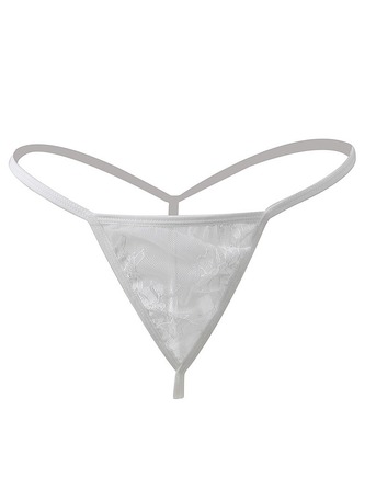 Кружевной халат Star Night с поясом и стрингами, белый, XS-S