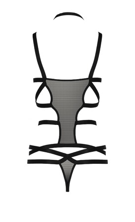 Корсет со стреп-лентами HAGAR CORSET black S/M - Passion