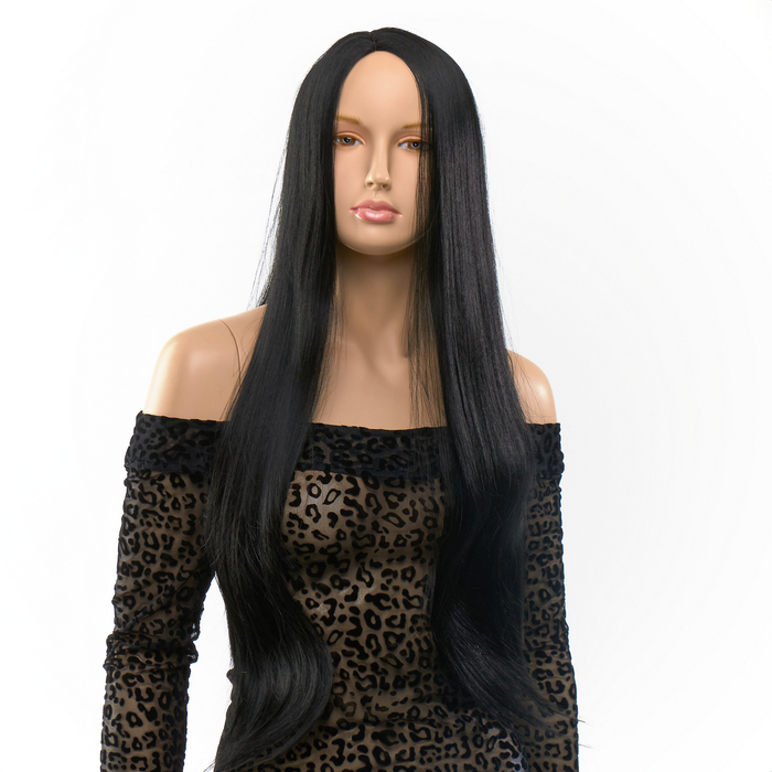 Перука пряма Fetish Hair чорна, 60 см