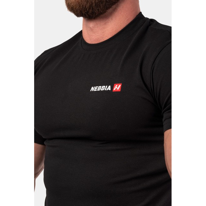 ФУТБОЛКА MINIMALIST LOGO NEBBIA T-SHIRT BLACK 291