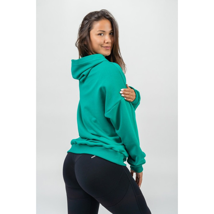 Худі Nebbia Branded Oversized Hoodie Gym Rat Green 256