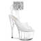 Босоножки Pleaser Adore-791-2RS *Каблук 7 дюймов, 2 3/4 дюйма, PF-манжета на щиколотке, с RS, прозрачные