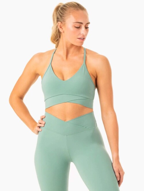 Топ Serene Cross Over Sports Bra - Green