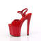 Босоножки Pleaser Enchant-709, каблук 8 дюймов, ремешок на щиколотке 3 3/4 дюйма, красные