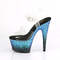 Босоножки Pleaser Adore-708SS *7 дюймов, каблук, 2 3/4 дюйма, ремешок на щиколотке, прозрачный/синий