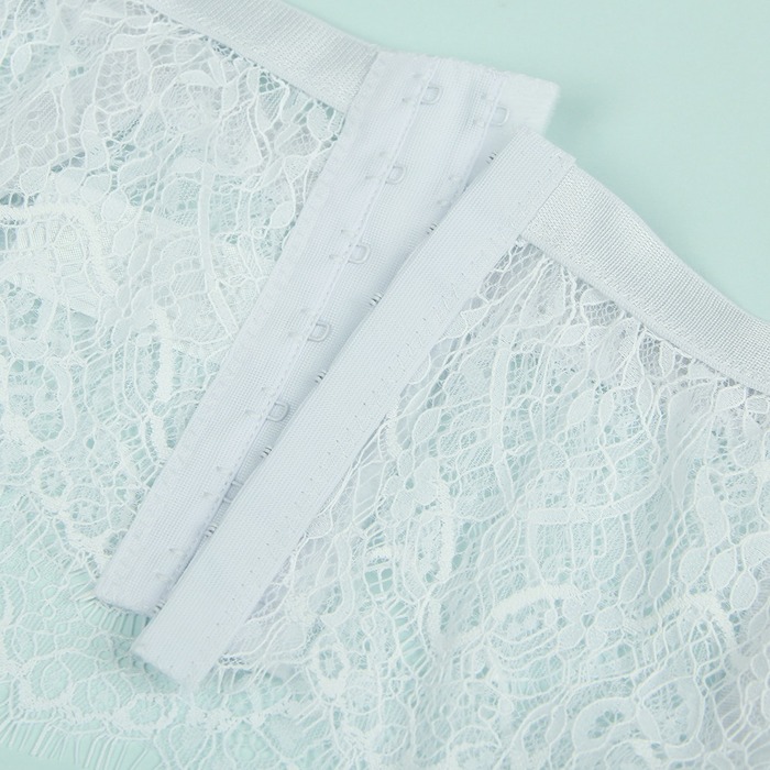 Сексуальные стрейч-трусики Star Night с поясом для чулков, белый